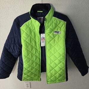 NFL Team Apparel Navy and White Women's Jacket